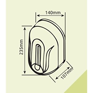 Xinda Zyq110 Siyah Sensörlü Sıvı Sabun Dispenseri 1100 Ml