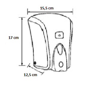 Vialli S6b Sıvı Sabun Dispenseri Aparatı 1000 Ml Siyah