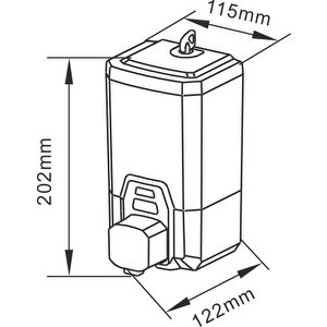 Xinda Zyq100p Manuel Köpük Dispenseri Plastik 1000 Ml