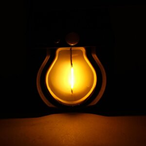 Güneş Enerjili Dış Aydınlatma 3 Modlu Işıklandırma Sensörlü Sarı Işıklı Aplik 5 W Portatif Fener Lamba