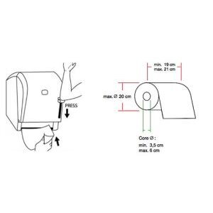 Vialli K8t Rulo Kağıt Havlu Dispenseri Manuel