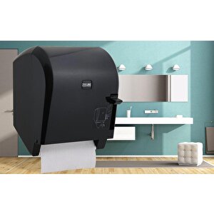 Vialli K8b Rulo Kağıt Havlu Dispenseri Manuel Siyah