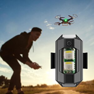 7 Renk Harekete Duyarlı Şarzlı Mini Sinyal Led Çakar Uçak Kanadı Çakarı Led Motosiklet Bisiklet Drone İha