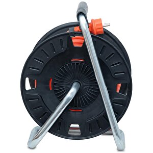 Makaralı Seyyar Kablo Kapaklı 4 Prizli Plastik Uzatma Kablosu 3x2.5 Mm CCA Kablo 20 Metre