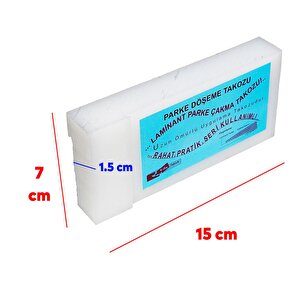 Zemin Parke Döşeme Takozu Beyaz 15 Cm 7 Cm Polyamid Laminant Parke Çakma Takozu