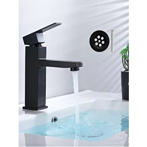 Siyah Lavabo Bataryası Ve Siyah Lavabo Süzgeci