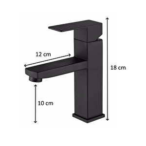 Siyah Lavabo Bataryası Ve Siyah Lavabo Süzgeci