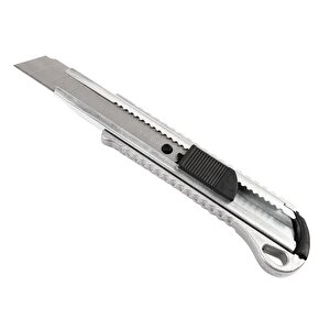 Gönen Metal Maket Bıçağı Eko 18 Mm Alüminyum Metal Gövde Sağlam Dayanıklı