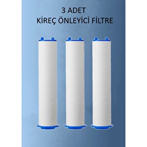 Masajlı 3 Fonksiyonlu Filtreli Antrasit El Duşu Ve Yedek 3 Adet Filtre