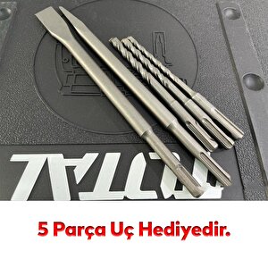 Total Kırıcı Delici Darbeli Matkap 950 W Metal Beton Ahşap Elektropnömatik Delme Kırma Hilti