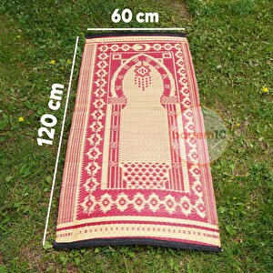 Plastik Hasır Halı Kilim Piknik Cami Park Seccade Namazla Bahçe Balkon Kamp Outdoor 60 X 120 Cm