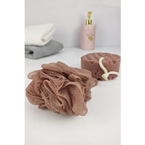 Digithome 2’li Banyo Vücut Duş Lifi Ve Sünger Seti Gül Kurusu - Thn73919 C1-1-18