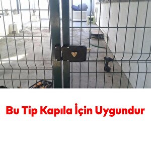 Kısa Barelli Trajlı Dış Kapı Kilit Anahtarlı Apartman Demir Kapı Otomatı 50 Mm Manuel Sağa Açılır