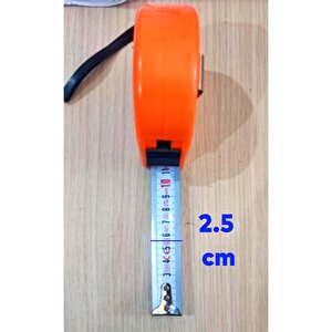 Plastik Kaplamalı Bükülebilir Sert Metal Ölçü Ölçme Şerit Metre 10 Metre 25  Mm Mezura