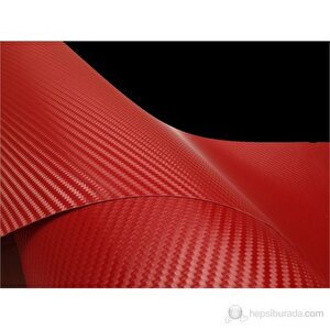 Mega Oto Market 3D Kırmızı Karbon Folyo 30x100 Cm