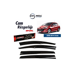 Peugeot 308 2008-2014 Arası Mugen Tip Cam Rüzgarlık