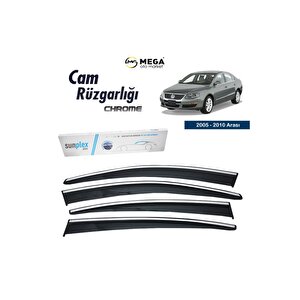 Vw Passat B6 2005 - 2010 Arası Krom Cam Rüzgarlığı