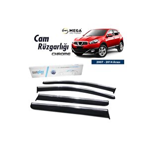 Nissan Qashqai 2007-2014 Arası Krom Cam Rüzgarlığı