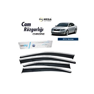 Skoda Octavia 2013- Sonrası Krom Cam Rüzgarlığı