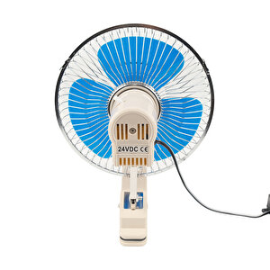 Araç Içi Vantilatör Oto Pervane 8" 24 Volt Uyumlu Mandallı Çakmaklık Girişli
