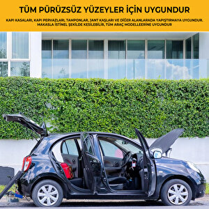 Kapı Çizik Ve Koruma Bandı Çizik Önleyici Bant Kapı Koruma Beyaz 10 Metre X 5 Cm