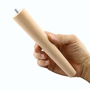 Ahşap Mobilya Koltuk Kanepe Sehpa Masa Ayağı Ayakları M8 Civatalı 20 Cm + Bağlantı Aparatlı 8'li Set