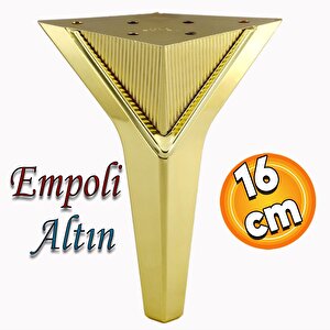 Empoli Lüks Mobilya Oturma Yükseltici Kanepe Sehpa Tv Ünite Koltuk Ayağı Baza Ayakları Altın 16 Cm