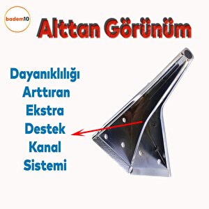 Empoli Lüks Mobilya Oturma Yükseltici Kanepe Sehpa Tv Ünite Koltuk Ayağı Baza Ayakları Füme 16 Cm