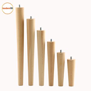 Ahşap Mobilya Koltuk Kanepe Tv Ünitesi Sehpa Ayağı Ayakları M8 Civatalı 15 Cm + Bağlantı Aparatlı