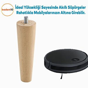 Ahşap Mobilya Koltuk Kanepe Sehpa Masa Ayağı Ayakları M8 Civatalı 12 Cm + Bağlantı Aparatlı