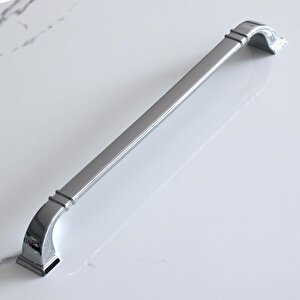 Roma 224 Mm Krom Renk Mobilya Mutfak Çekmece Kulp Metal Dolap Kapak Kulpları Kulbu Dolabı Kulpu