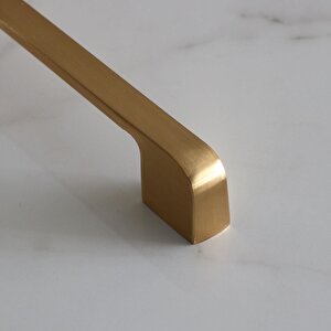 Arel Kulp Mat Gold 160 Mm Mobilya Mutfak Dolabı Çekmece Dolap Kulpları Kapak Kulpu Kulbu Altın Metal