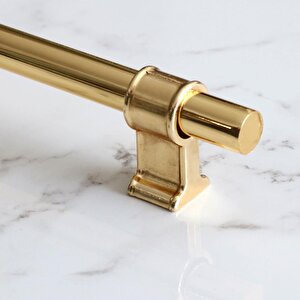 Hisar 128 Mm Gold Metal Kulp Mobilya Çekmece Mutfak Dolabı Dolap Altın Kulpları Kulbu Kulpu 12.8 Cm