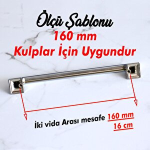 Gama 160 Mm Krom Metal Kulp Mutfak Dolabı Mobilya Dolap Kapak Çekmece Kulpları Kulbu Kulpu 16 Cm