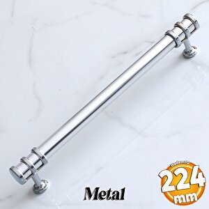 Yüzük Kulp 224 Mm Krom Metal Mobilya Mutfak Çekmece Dolap Kapak Kulpları Dolabı Kulbu Kulpu 22.4 Cm
