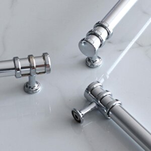 Yüzük Kulp 224 Mm Krom Metal Mobilya Mutfak Çekmece Dolap Kapak Kulpları Dolabı Kulbu Kulpu 22.4 Cm