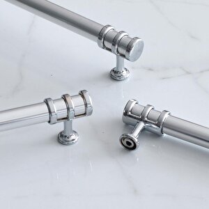 Yüzük Kulp 224 Mm Krom Metal Mobilya Mutfak Çekmece Dolap Kapak Kulpları Dolabı Kulbu Kulpu 22.4 Cm