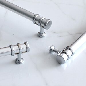 Yüzük Kulp 224 Mm Krom Metal Mobilya Mutfak Çekmece Dolap Kapak Kulpları Dolabı Kulbu Kulpu 22.4 Cm