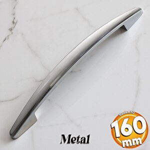 Oluk 160 Mm Krom Metal Kulp Mobilya Mutfak Çekmece Dolap Dolabı Kapak Kulpları Kulbu Kulpu 16 Cm