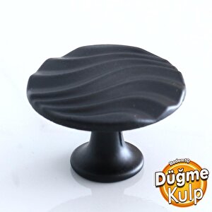 Dalga Düğme Mat Siyah Kulp Mobilya Mutfak Dolabı Çekmece Dolap Kulpları Kapak Kulpu Kulb Metal