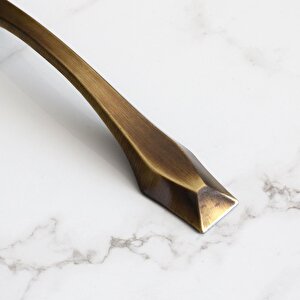 Elmas Kulp 160 Mm Eskitme Antik Sarı Metal Mobilya Mutfak Çekmece Dolap Dolabı Kulpu Kulbu Kulpları