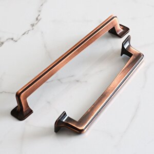 Penguen 128 Mm Antik Bakır Metal Kulp Mobilya Mutfak Çekmece Dolap Dolabı Kapak Kulpları Kulbu Kulpu