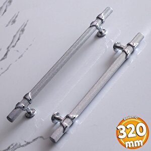 Burç Kulp 320 Mm Krom Renk Mobilya Mutfak Dolabı Çekmece Dolap Kulpları Kapak Kulpu Kulbu Metal