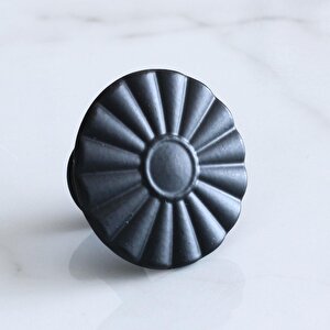 Güneş Düğme Mat Siyah Kulp Mobilya Mutfak Dolabı Çekmece Dolap Kulpları Kapak Kulpu Kulbu Kulb Metal