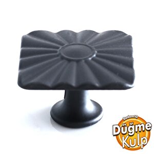 Güneş Kare Düğme Mat Siyah Kulp Mobilya Mutfak Dolabı Çekmece Dolap Kulpları Kapak Kulpu Kulb Metal