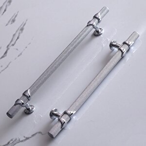 Burç Kulp 224 Mm Krom Renk Mobilya Çekmece Mutfak Dolabı Dolap Kulpları Kapak Kulbu Kulpu Metal