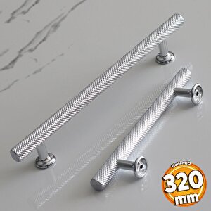 Doruk Kulp 320 Mm Krom Renk Mobilya Çekmece Mutfak Dolabı Dolap Kulpları Kapak Kulpu Kulbu Metal