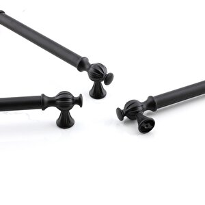 Çınar 160 Mm Siyah Metal Kulp Mutfak Mobilya Çekmece Dolap Dolabı Kapak Kulpları Kulbu Kulpu 160 Mm