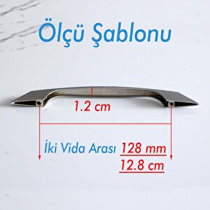 Kılıç 128 Mm Krom Renk Mobilya Mutfak Dolabı Çekmece Dolap Kapak Kulpu Kulbu Metal Kulp 128 Mm