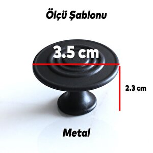 Klas Daire Kulp Düğme Mat Siyah Mobilya Dolap Mutfak Dolabı Çekmece Kulpları Kapak Kulpu Kulb Metal